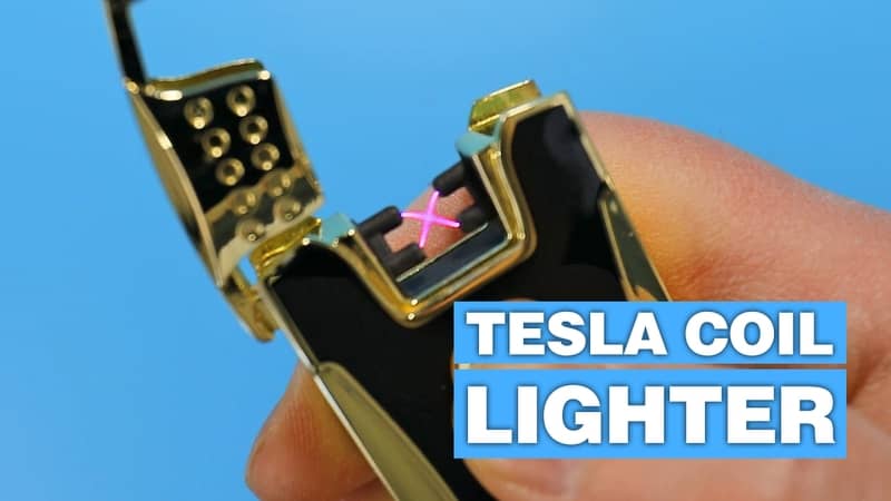 Tesla coil USB rechargeable lighter